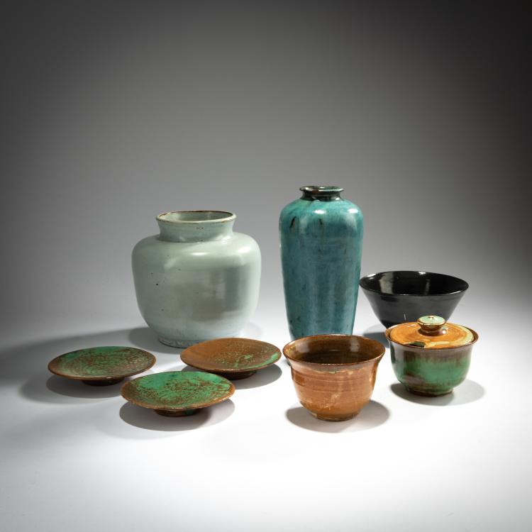 Bild 1 zu Objekt, Konvolut von 3 Schalen, 2 Vasen und 3 Tellern, um 1930, Papendiek, Auguste, Bremen, 180A 360