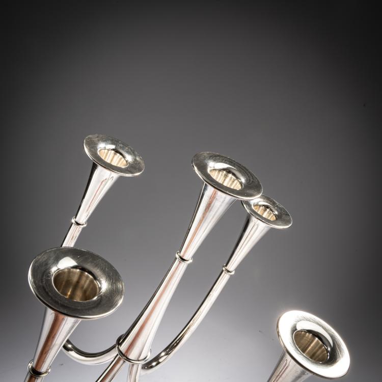 Bild 2 zu Objekt, F&uuml;nfflammiger Kerzenleuchter, 1952/53, Wilhelm Wagenfeld, WMF, Geislingen, 181A 91