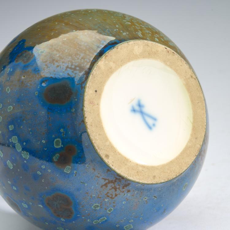 Bild 6 zu Objekt, Vase mit Kristallglasur, 1924-33, Meissen, KPM, 180A 304