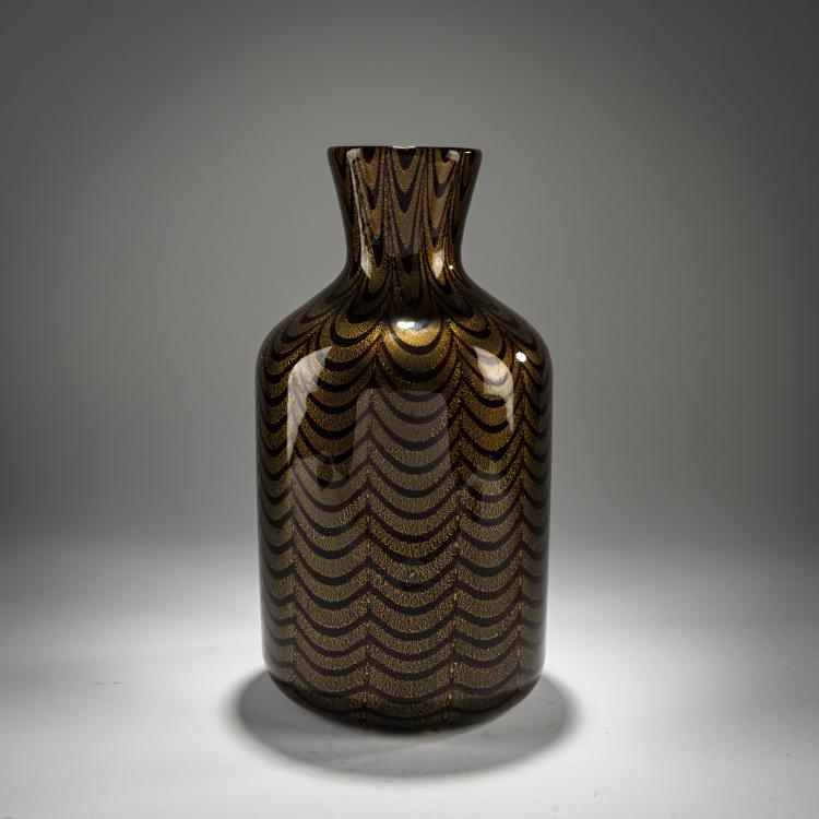 Hauptbild zu Objekt, 'Graffito amaranto' vase, 1969, Ercole Barovier, Barovier & Toso, Murano, 181B 622