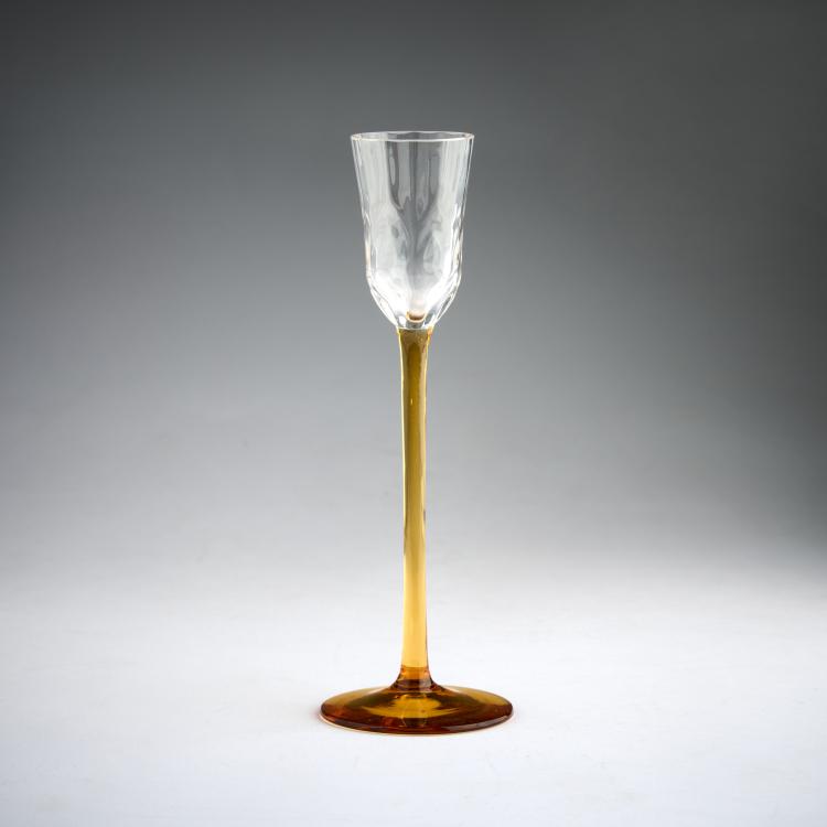 Hauptbild zu Objekt, 'Meteor' liqueur glass, c. 1900, Koloman Moser, Meyr's Neffe, Adolf / Adolfov, 180A 126