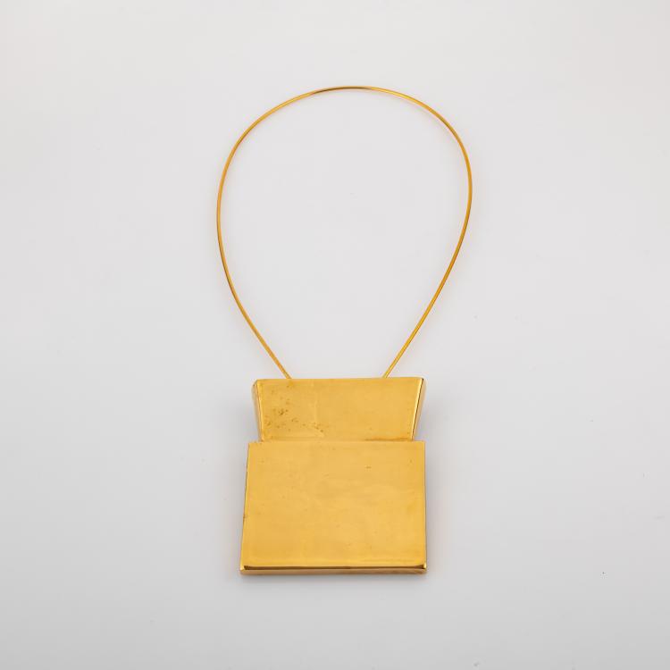 Bild 1 zu Objekt, Halsschmuck &lsquo;Wearable Gold 2&rsquo; f&uuml;r Marjan Unger, 2001, Ted Noten, 180C 659