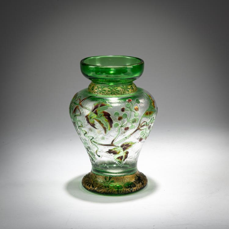 Hauptbild zu Objekt, Balustervase 'Vigne', 1895-1900, Vallerysthal, 180A 109