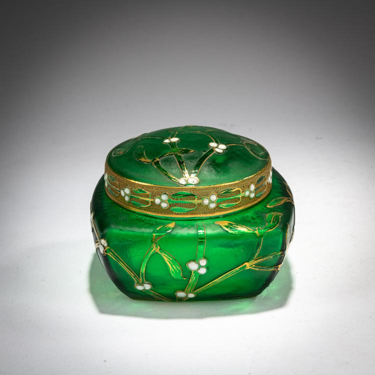 Bild 2 zu Objekt, Dose 'Au gui l'an neuf', um 1897, Henri Berg&eacute;, Daum Fr&egrave;res, Nancy, 180A 4