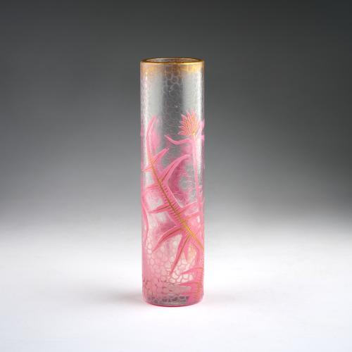 Stangenvase 'Chardons', um 1900