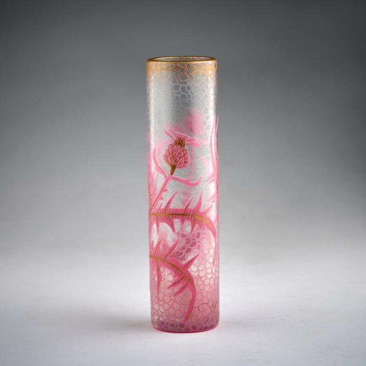 Bild 1 zu Objekt, Stangenvase 'Chardons', um 1900, Vallerysthal, 180A 110