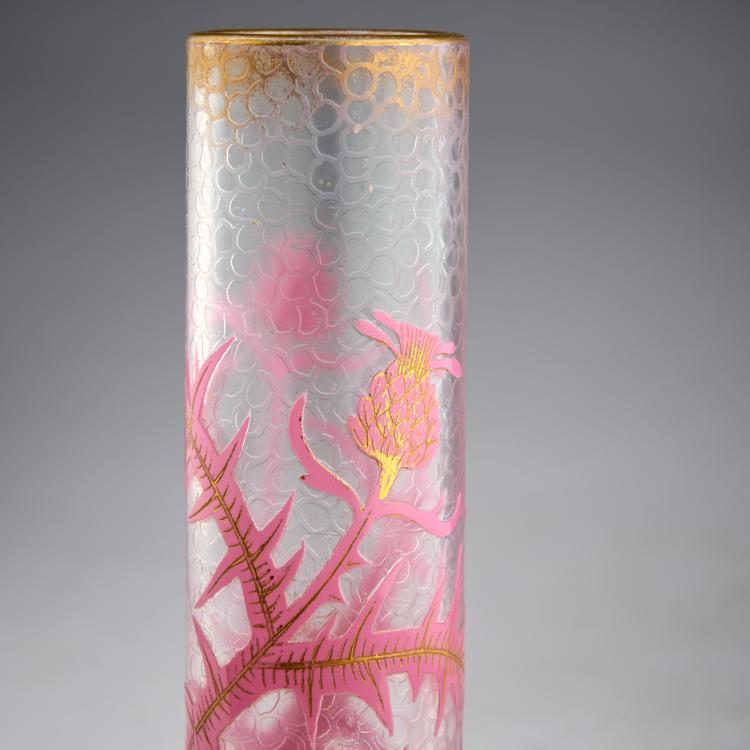 Bild 5 zu Objekt, Stangenvase 'Chardons', um 1900, Vallerysthal, 180A 110