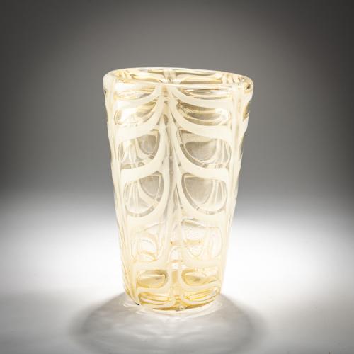 Vase 'Graffito lattimo e oro', 1969