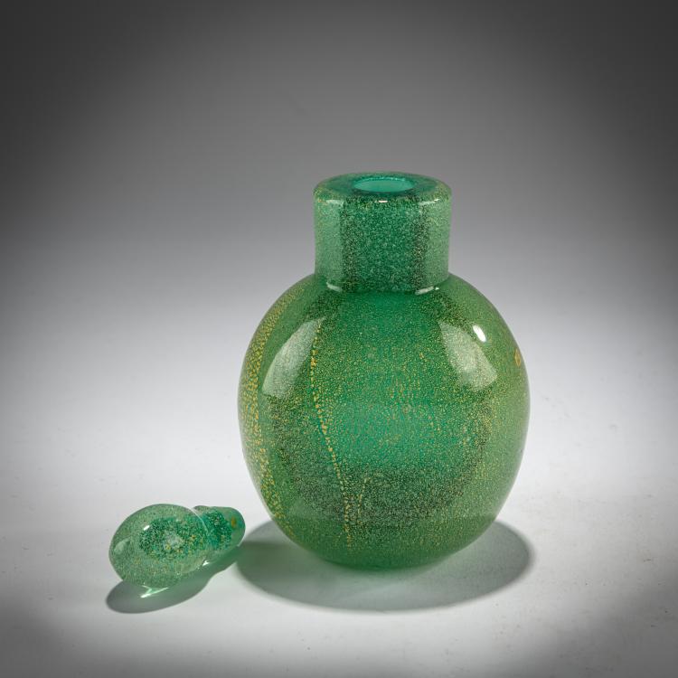 Bild 2 zu Objekt, Flacon 'Sommerso a bollicine', 1934-36, Carlo Scarpa, Venini, Murano, 181B 551