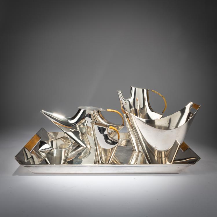 Bild 1 zu Objekt, Six-piece coffee and tea service 'Como', 1957, Lino Sabattini, Christofle, Paris, 181A 96