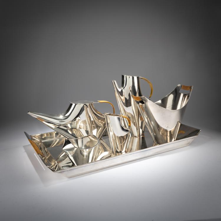 Bild 2 zu Objekt, Six-piece coffee and tea service 'Como', 1957, Lino Sabattini, Christofle, Paris, 181A 96