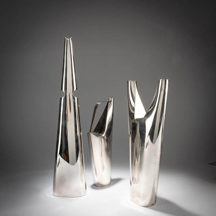 Bild 1 zu Objekt, Two vases and one jug, 1955-60, Lino Sabattini, Christofle, Paris, 181A 93