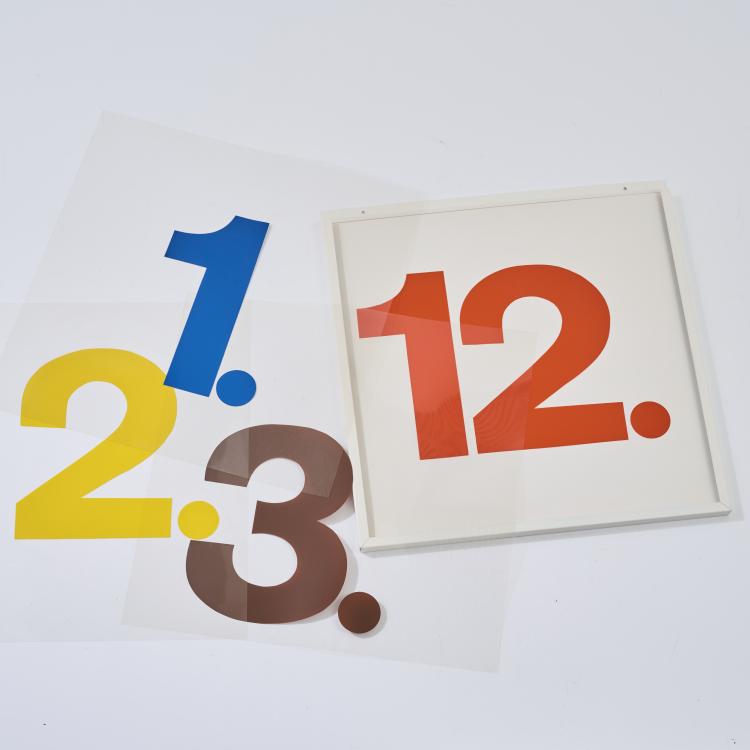 Hauptbild zu Objekt, 'Transparent, Colored Calender', 1969 (design), Paul Talman, Schweiz, 181A 149