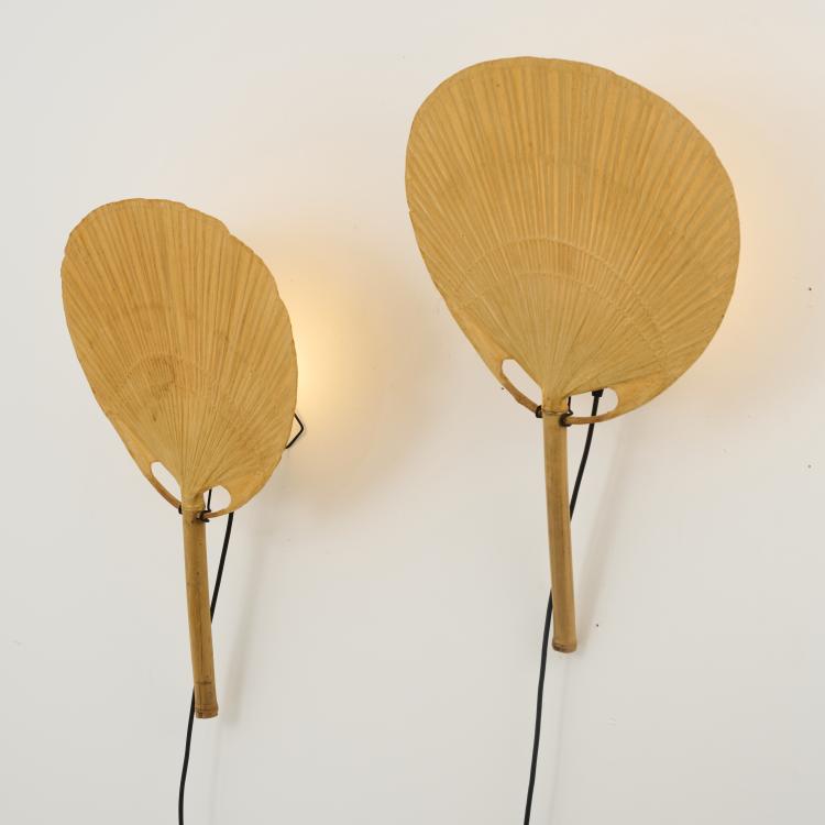 Hauptbild zu Objekt, Two wall lamps 'Uchiwa IV', 1973, Ingo Maurer, Ingo Maurer, M&uuml;nchen / Munich, 180B 451