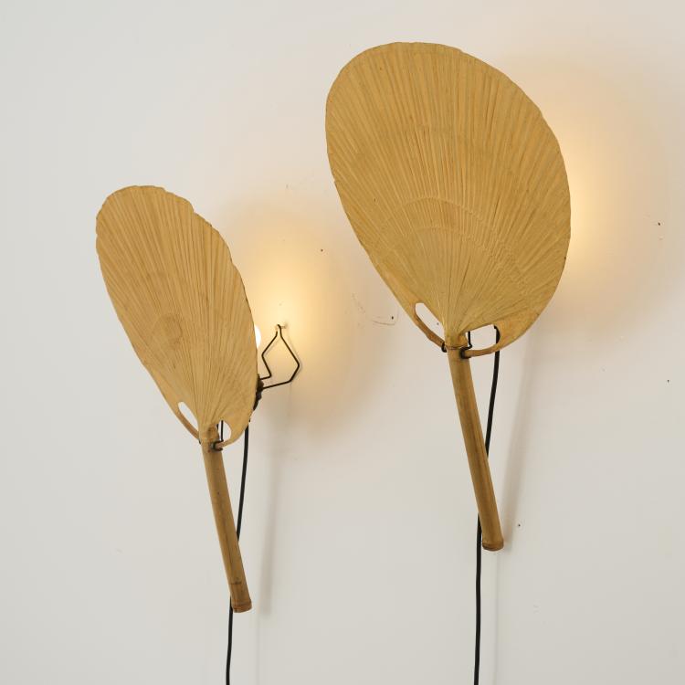 Bild 1 zu Objekt, Two wall lamps 'Uchiwa IV', 1973, Ingo Maurer, Ingo Maurer, M&uuml;nchen / Munich, 180B 451