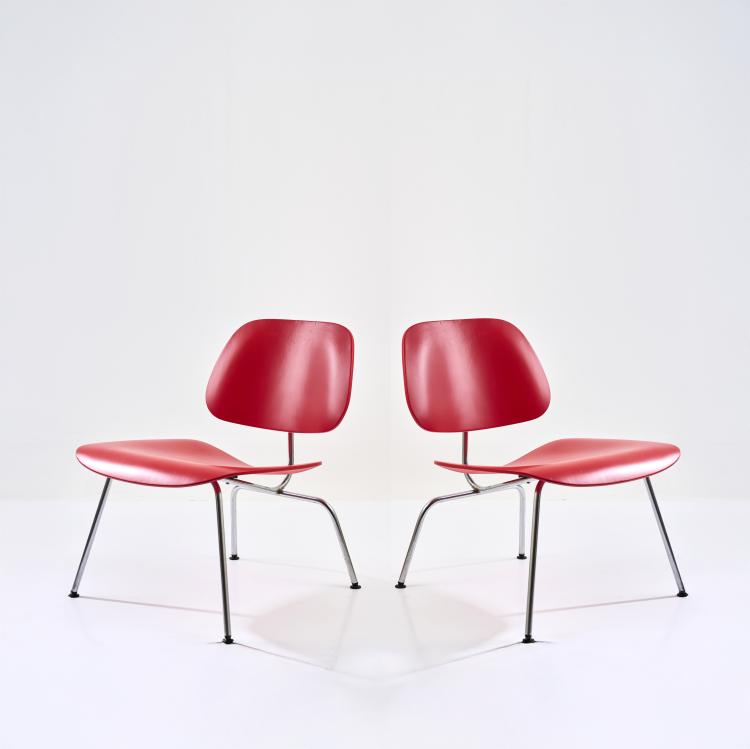 Hauptbild zu Objekt, Two 'LCM' armchairs, 1946, Charles Eames,Ray Eames, Miller Herman, Zeeland; Vitra Birsfelden, 181A 213