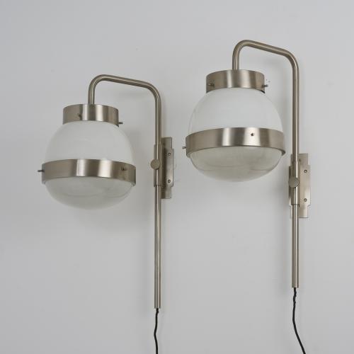 Two 'Delta' wall lights, c. 1960