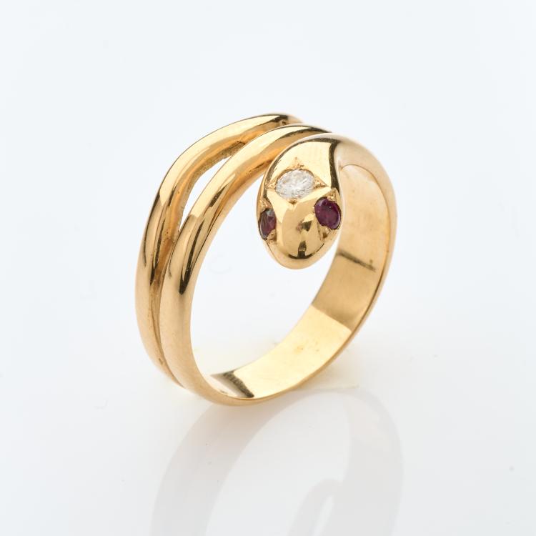 Hauptbild zu Objekt, Schlangenring, 180C 777