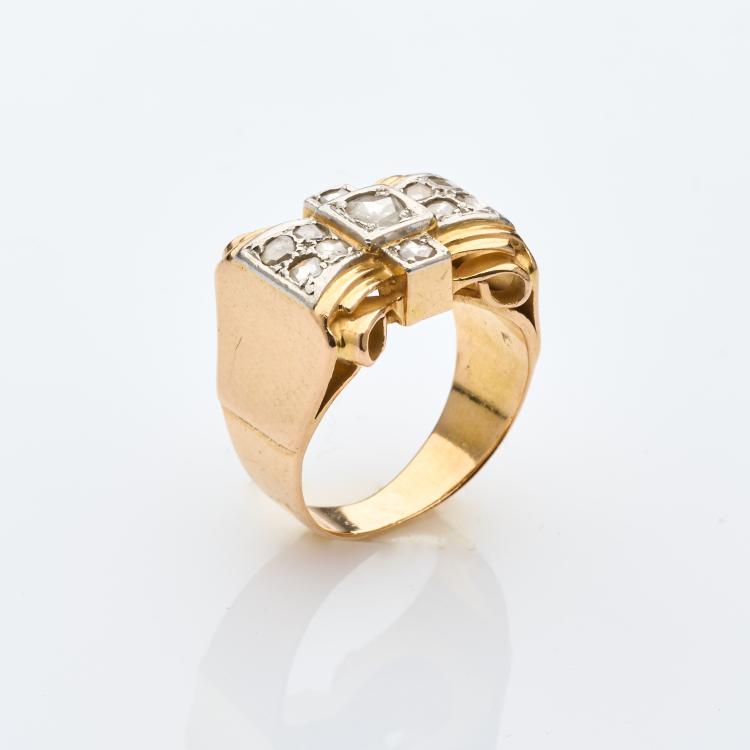 Hauptbild zu Objekt, Art Deco tank ring, 180C 727