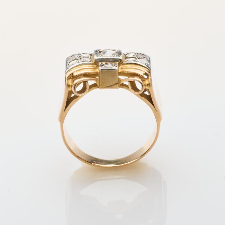 Bild 4 zu Objekt, Art Deco tank ring, 180C 727