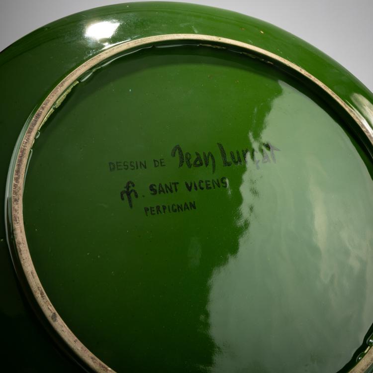 Bild 2 zu Objekt, Decorative plate 'Coq', 1950s, Jean Lur&ccedil;at, Sant-Vicens, Perpignan, 181A 64