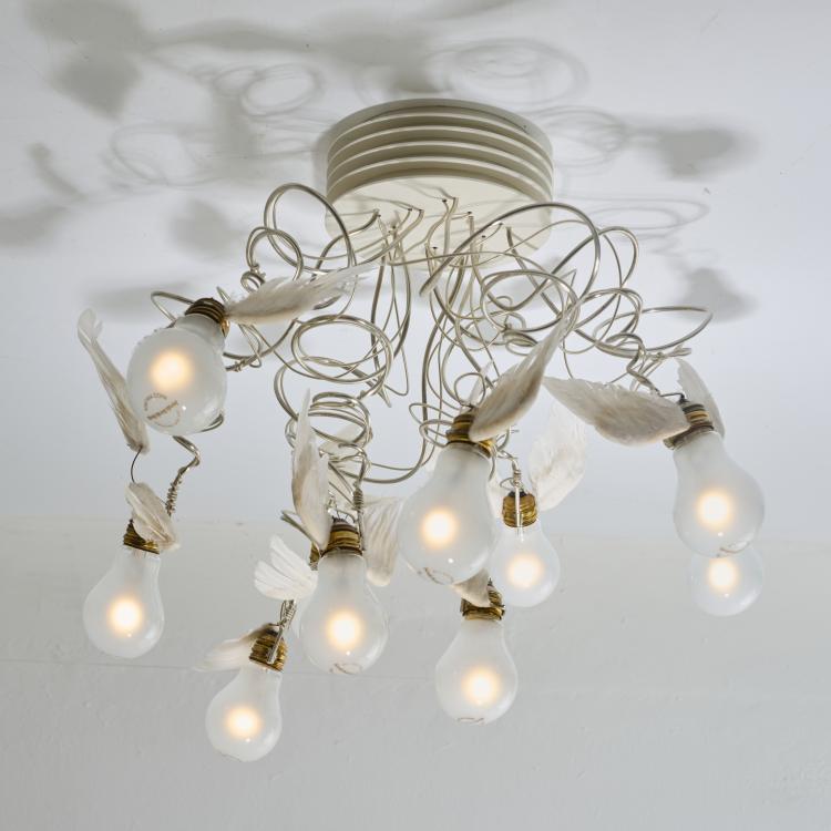 Bild 1 zu Objekt, Ceiling light 'Birdie's Nest', 2005 (design), Ingo Maurer, Design M, Maurer, Ingo, M&uuml;nchen, 180B 459