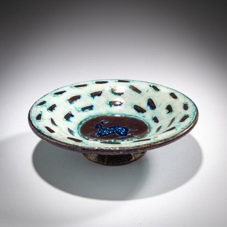 Hauptbild zu Objekt, Schale 'Chevreuil', um 1930, Jean-L&eacute;on Mayodon, Mayodon, Jean, 180A 353