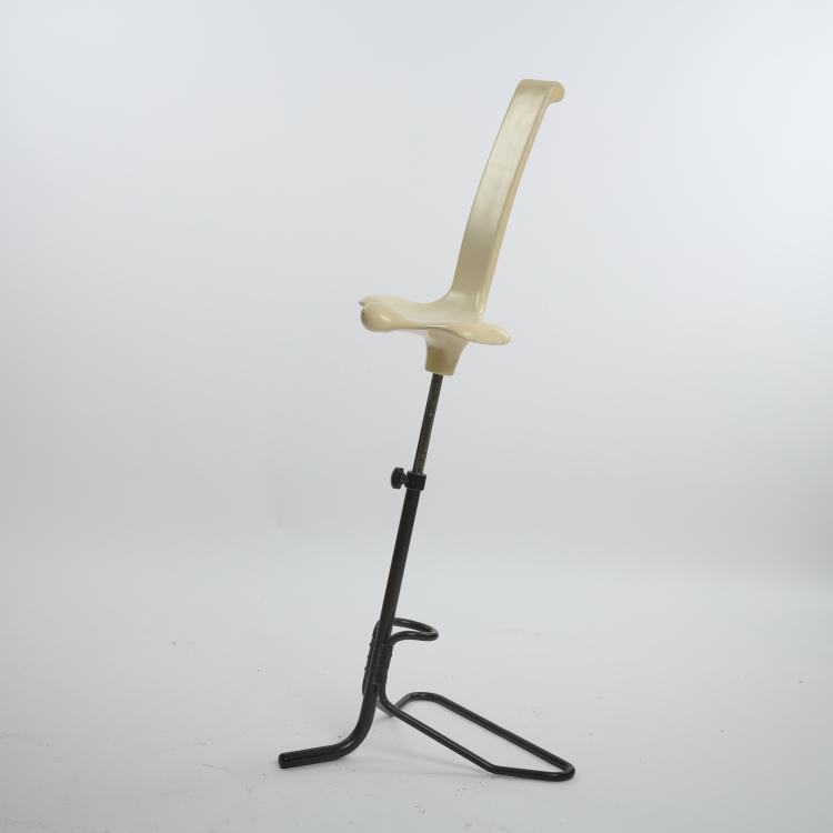 Bild 5 zu Objekt, Height-adjustable 'Appoggio' drawing chair, 1971, Claudio Salocchi, Sormani, Arosio, 180B 501