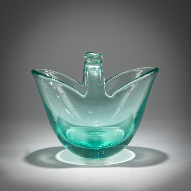 Hauptbild zu Objekt, Henkelschale, 1940, Flavio Poli, Seguso Vetri d'Arte, Murano, 181B 583