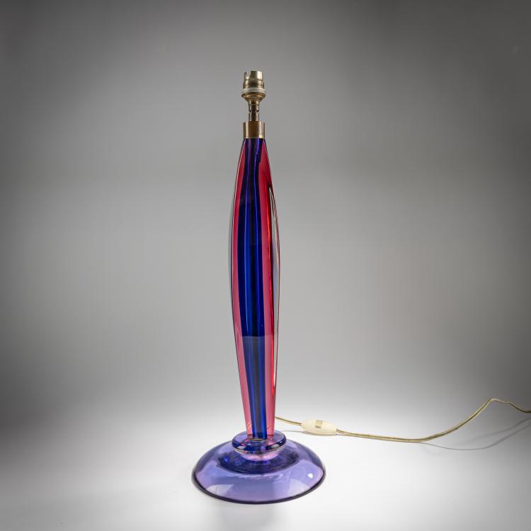 Bild 2 zu Objekt, Lamp base 'Sommerso blu rubino', 1953, Flavio Poli, Seguso s.r.l., Murano, 181B 644