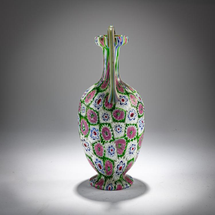 Bild 2 zu Objekt, Small 'Millefiori' vase with handles, c. 1903, Toso, Fratelli, Murano, 181B 537