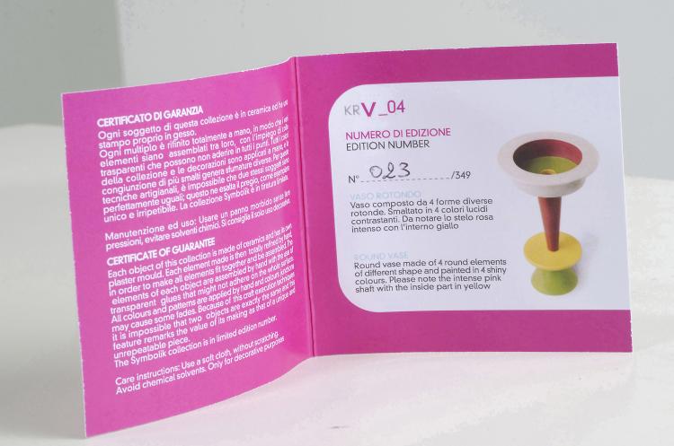 Bild 2 zu Objekt, Vase 'KRv_04 aus der 'Symbolik-Kollektion', 2005, Karim Rashid, Bitossi, Montelupo, 180B 574