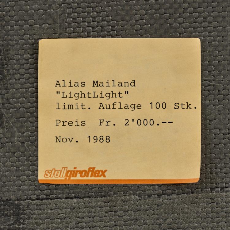 Bild 7 zu Objekt, Stuhl 'Light Light', 1987, Alberto Meda, Alias, Bergamo, 180B 516