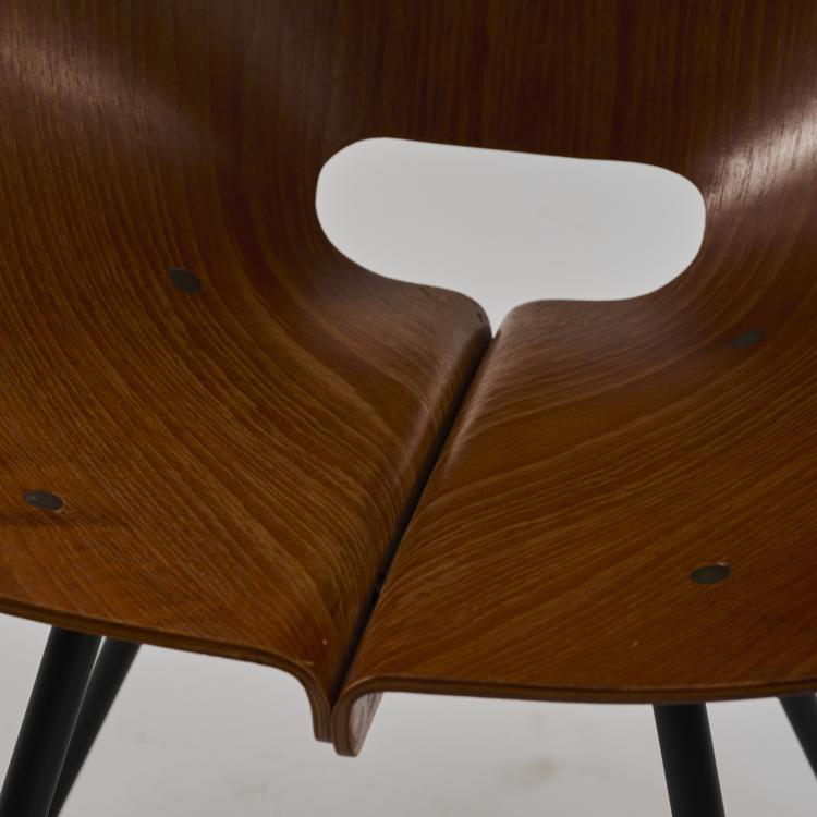 Bild 6 zu Objekt, Two chairs, c. 1955, Carlo Ratti, Industria Legni Curvati, Lissone (zug. / attr.), 181A 299