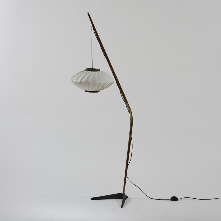 Bild 2 zu Objekt, Floor lamp 'Fishing pole', c. 1955, Svend Aage Holm S&oslash;rensen, Holm S&oslash;rensen & Co, D&auml;nemark, 180B 473