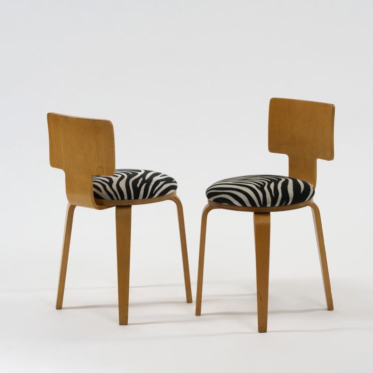 Bild 2 zu Objekt, Zwei St&uuml;hle, um 1955 (Entwurf), Willem Lutjens (zugeschrieben), Den Boer, Gouda, 181A 304