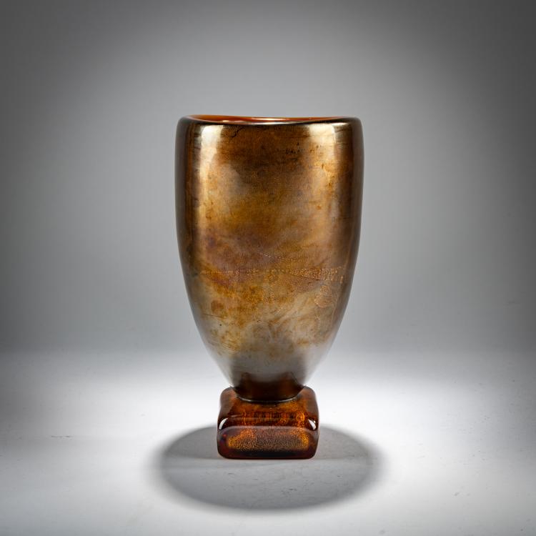 Bild 2 zu Objekt, Footed vase 'Ambre e Oro', 1940, Alfredo Barbini, V.A.M.S.A., Murano, 181B 584