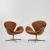 Two 'Swan' armchairs, 1957/58