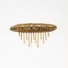 Modernist brooch with movable links