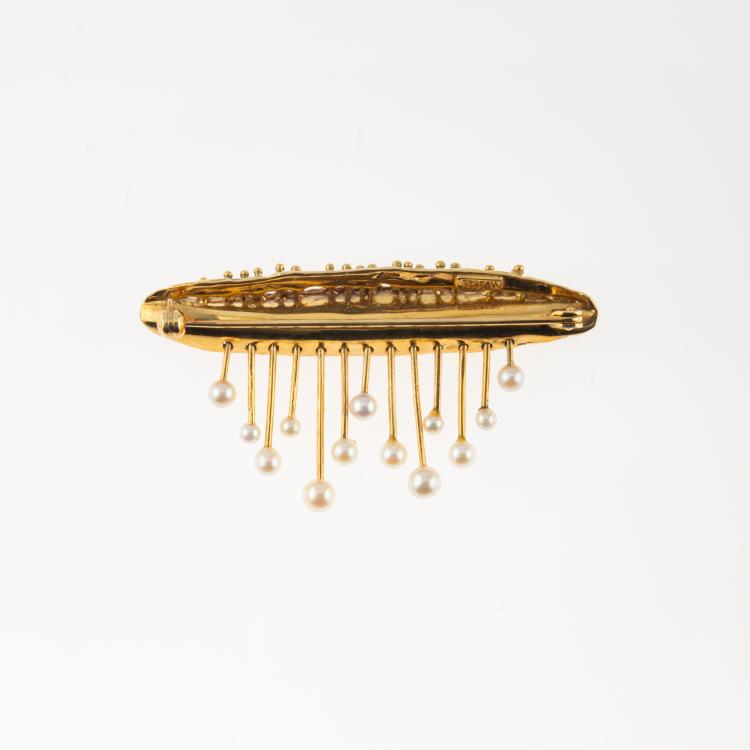 Bild 1 zu Objekt, Modernistische Brosche mit beweglichen Gliedern, 180C 768