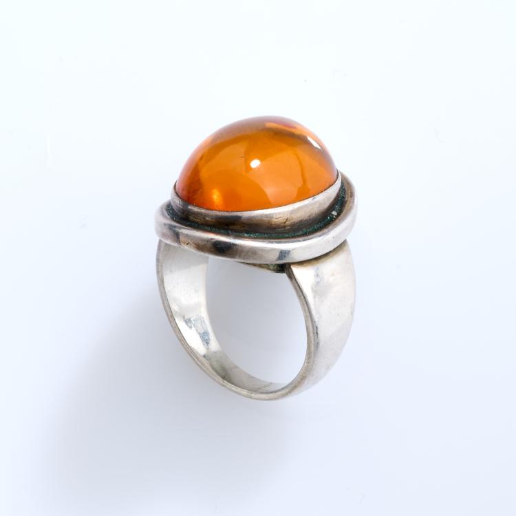 Hauptbild zu Objekt, Ring, circa 1940 (later version), Harald Nielsen, Jensen, Georg, Kopenhagen / Copenhagen, 180C 695