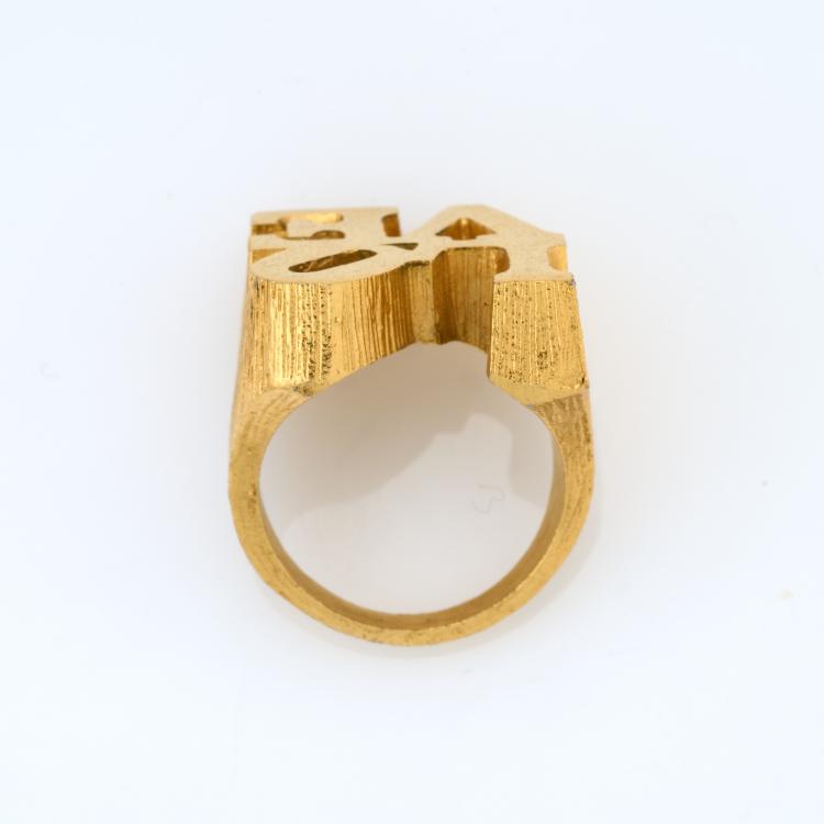 Bild 5 zu Objekt, Ring 'Love ring', 1969, Robert Indiana, 180C 595