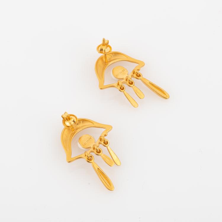 Bild 1 zu Objekt, Pair of 'Eye' stud earrings, 2010s, Salvador Dal&iacute; (after), 180C 593