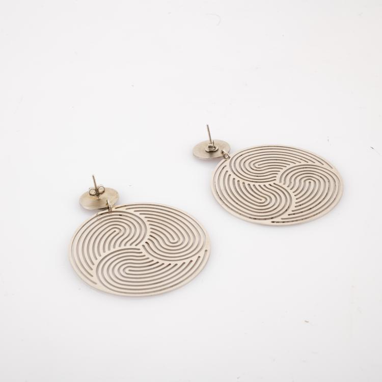 Bild 1 zu Objekt, Op-Art earrings, 1966, Marina Apollonio, 180C 582