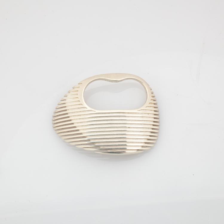 Hauptbild zu Objekt, Zweifingerring 'Lamellae', um 2016, Zaha Hadid, Jensen, Georg, Kopenhagen/Copenhagen, 180C 594