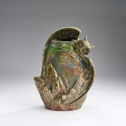 Unique owl vase, c. 1890