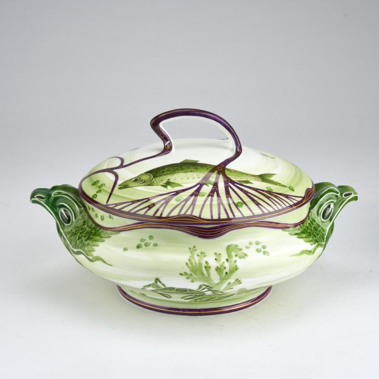 Bild 3 zu Objekt, Eight pieces from the fish service 'Modern', 1899, Hermann Gradl, Nymphenburg, KPM, 180A 305