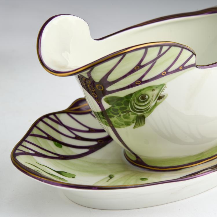 Bild 6 zu Objekt, Eight pieces from the fish service 'Modern', 1899, Hermann Gradl, Nymphenburg, KPM, 180A 305