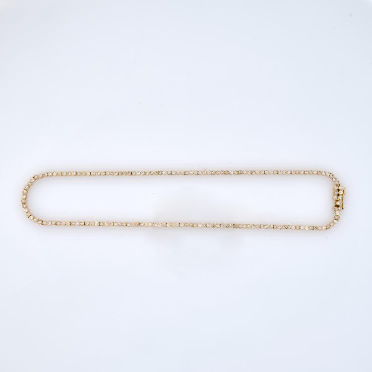 Hauptbild zu Objekt, Rivi&egrave;re-Collier mit Diamanten, 180C 744