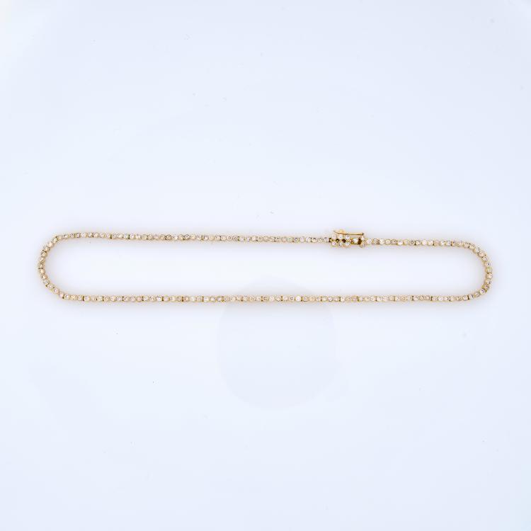 Bild 1 zu Objekt, Rivi&egrave;re-Collier mit Diamanten, 180C 744